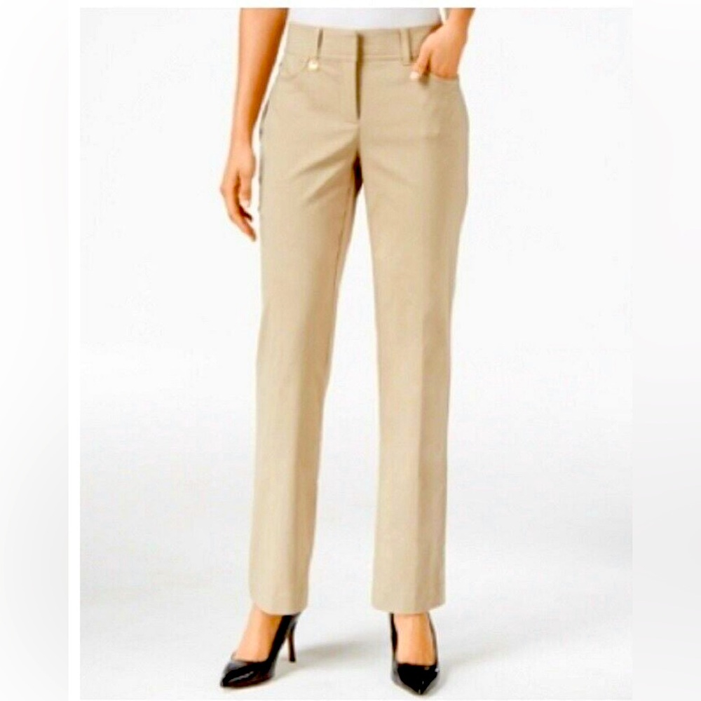 JM Collection Tan / Beige Women Pant - Size 10